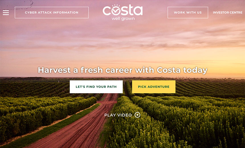 Australian Firm Costa Group Suffers Phishing Attack