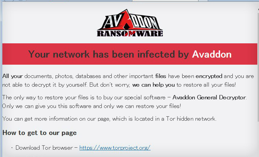 Avaddon Ransomware Joins Data-Leaking Club