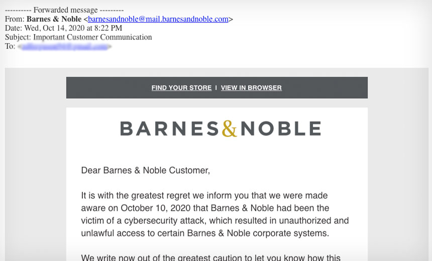 Barnes Noble Investigates Hacking Incident Bankinfosecurity