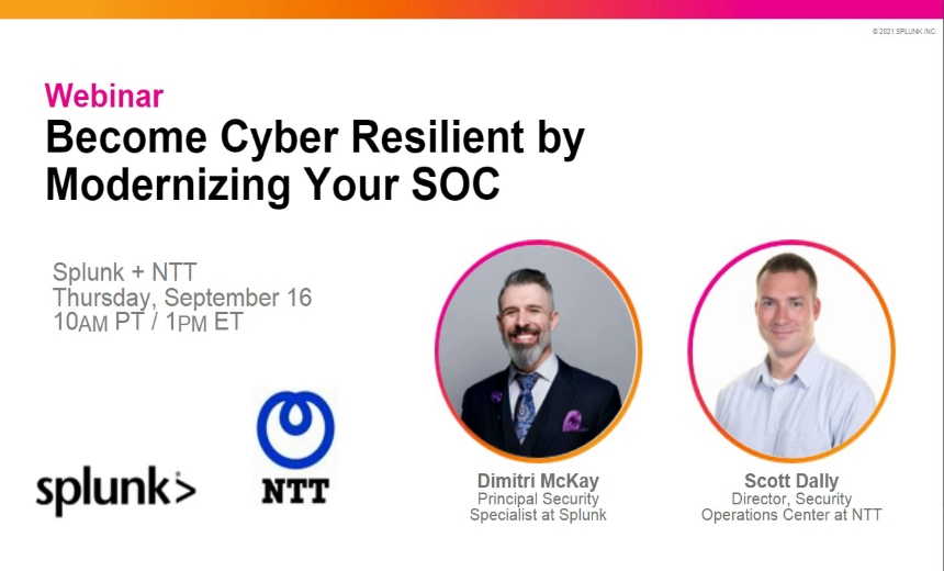 Become Cyber Resilient by Modernizing your SOC