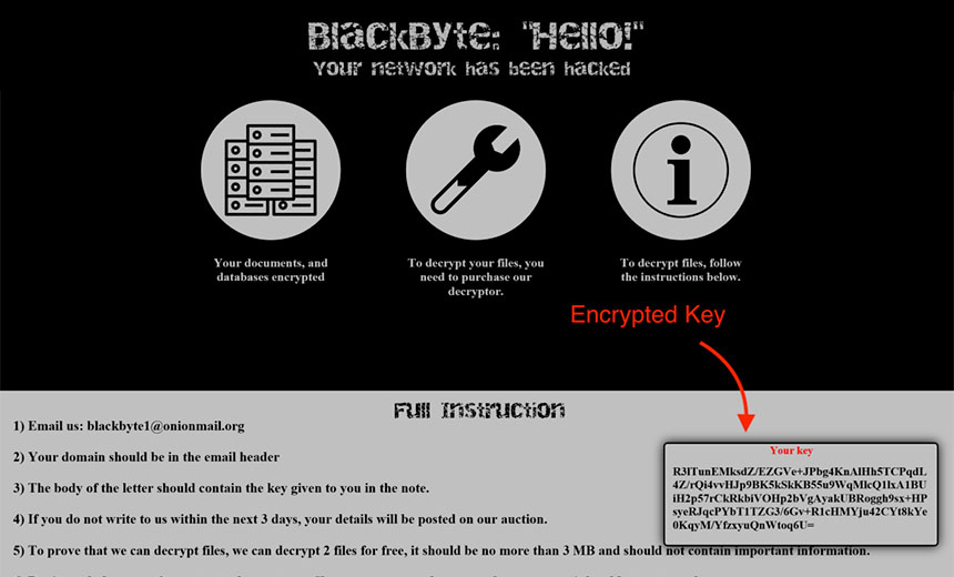 BlackByte: Free Decryptor Released for Ransomware Strain