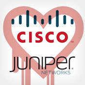 Cisco, Juniper Issue Heartbleed Alerts