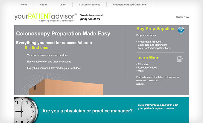 Colonoscopy Prep Retail Website Breach Festered for Years