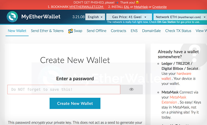 Enter your wallet. MYETHERWALLET Seed.