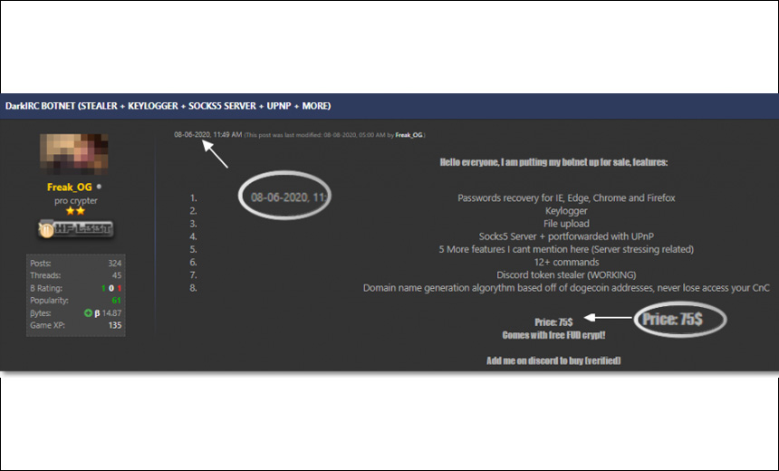 DarkIRC Botnet Exploiting Oracle WebLogic Vulnerability