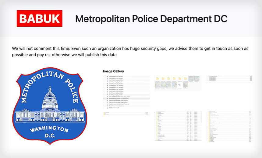 DC Metropolitan Police Hit With Cyberattack