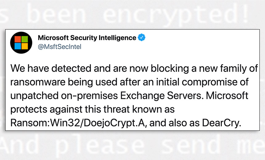 DearCry Ransomware Targets Unpatched Exchange Servers