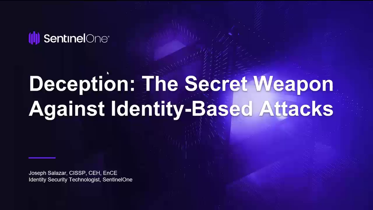 Deception: The Secret Weapon Against Identity-Based Attacks