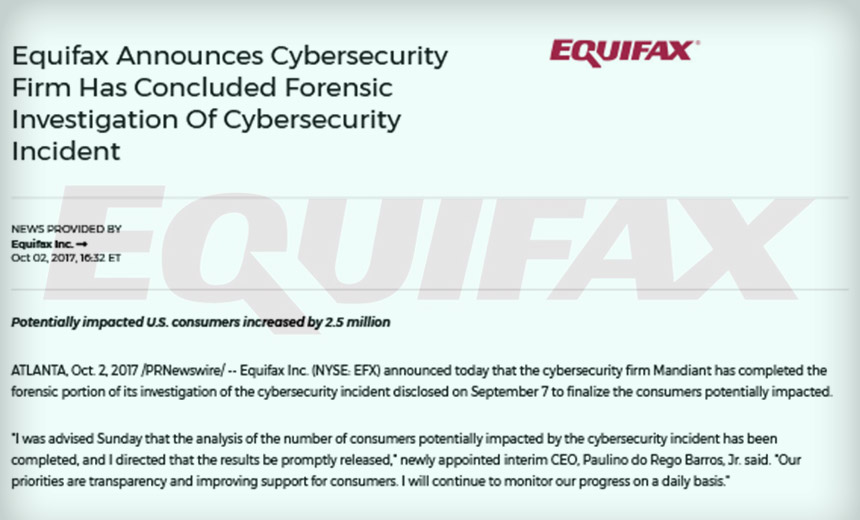 Equifax Breach Probe: 145.5 Million US Consumers Exposed