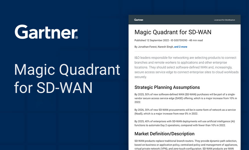 Fortinet, VMware, Cisco Drive SD-WAN Gartner Magic Quadrant