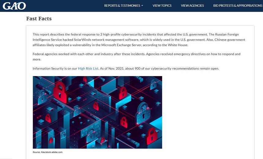 GAO: SolarWinds, Exchange Hacks Reveal Info-Sharing Gaps