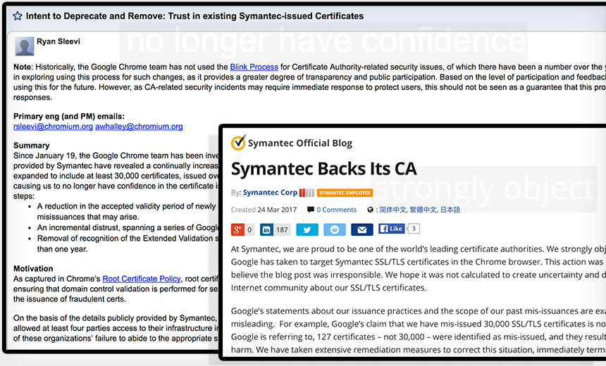 Google Outlines Plan to Reject Symantec's Digital Certificates