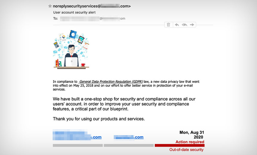 GDPR Compliance Used as Phishing Lure