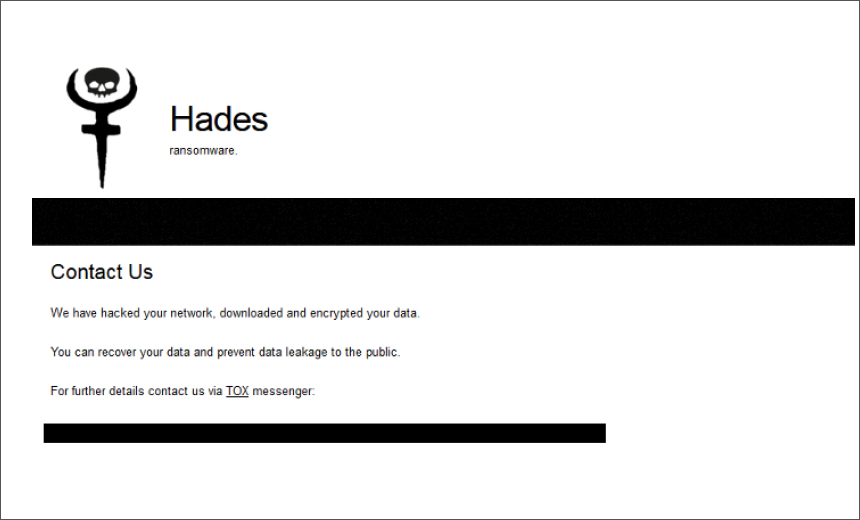 Hades Ransomware Has Targeted 7 Large Companies