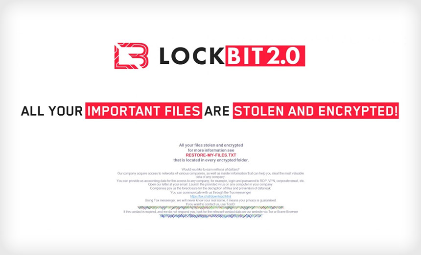 HHS Warns Health Sector About LockBit 2.0 Threats - Again