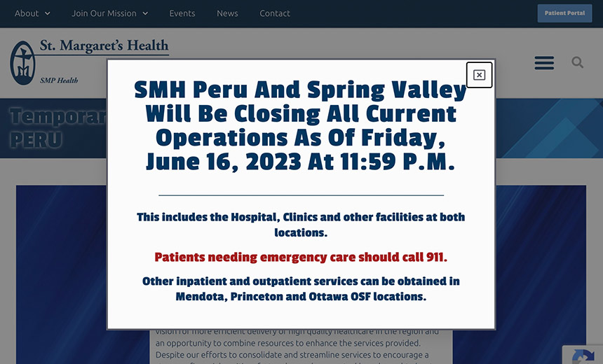Rural Healthcare Provider Closing Due in Part to Attack Woes