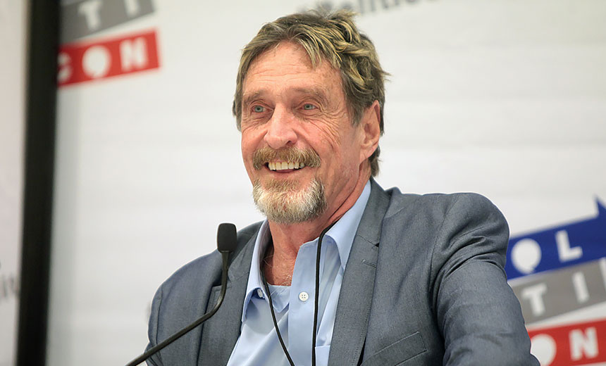 John McAfee Charged With Cryptocurrency Fraud