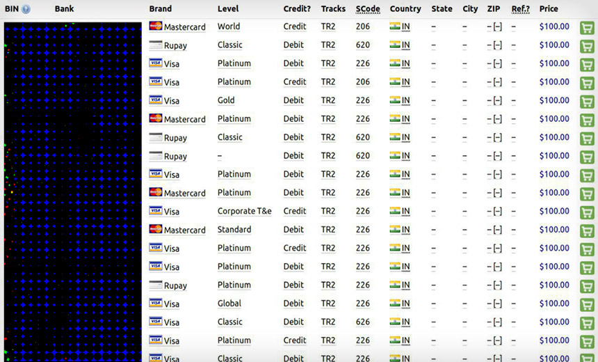 Joker's Stash Lists 1.3 Million Stolen Indian Payment Cards