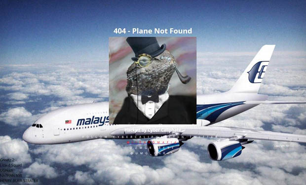 Malaysia Airlines Website Hacked