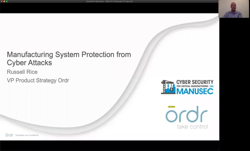 Manufacturing System Protection from Cyber Attacks