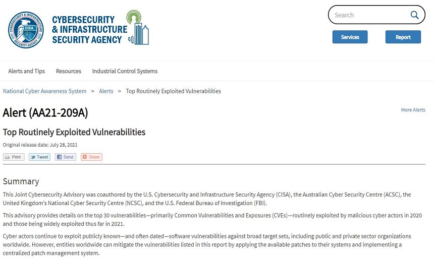 Patching Woes: Most Frequently Exploited CVEs Listed