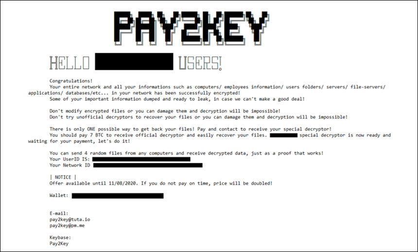 Pay2Key Ransomware Hits Israeli Targets