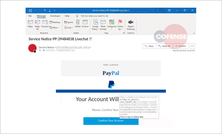 Phishing Campaign Uses Live Chat, Leverages PayPal Brand