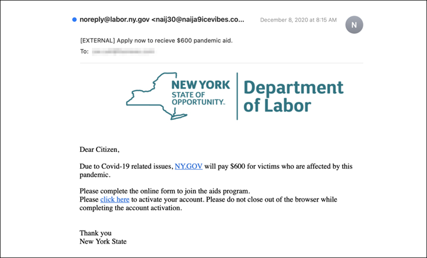 Phishing Email Campaign Uses Updated COVID-19 Theme