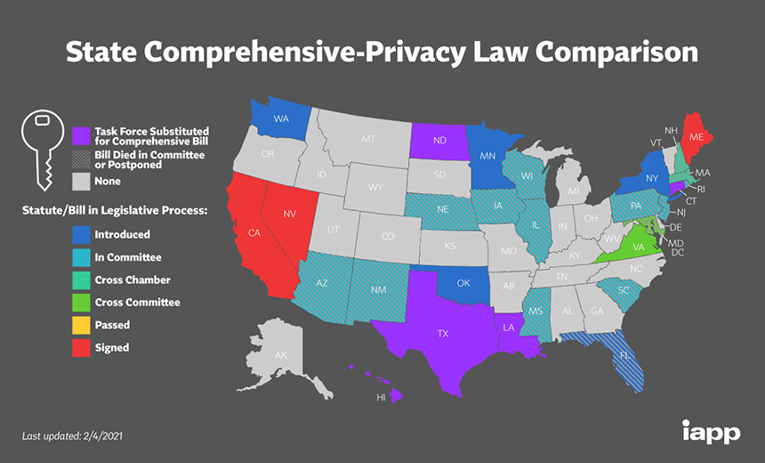 Privacy Legislation Progresses in 5 More States