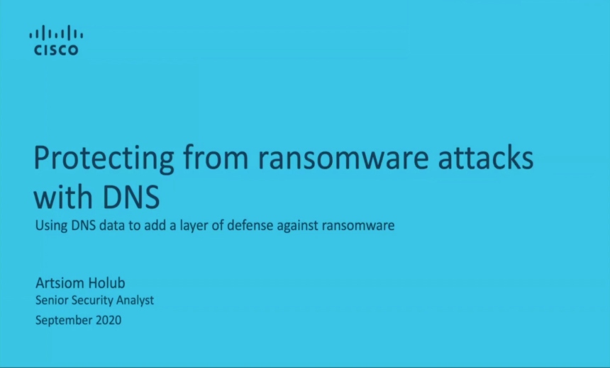Protecting from Ransomware Attacks with DNS