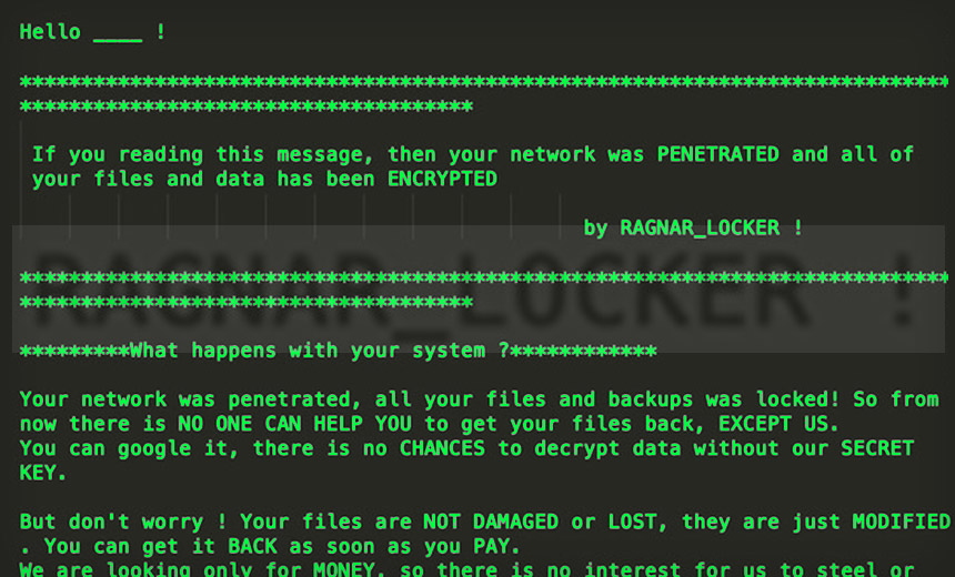 RagnarLocker Deploys a Virtual Machine to Hide Ransomware