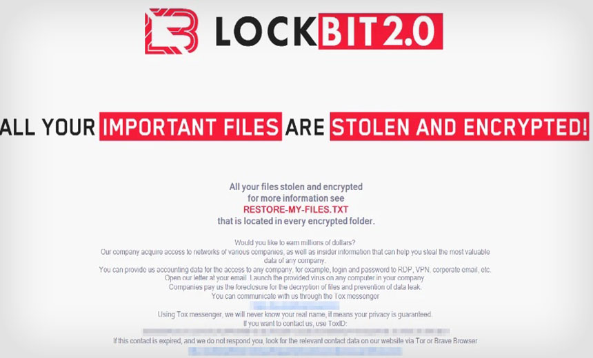 Ransomware: LockBit 2.0 Borrows Ryuk and Egregor's Tricks