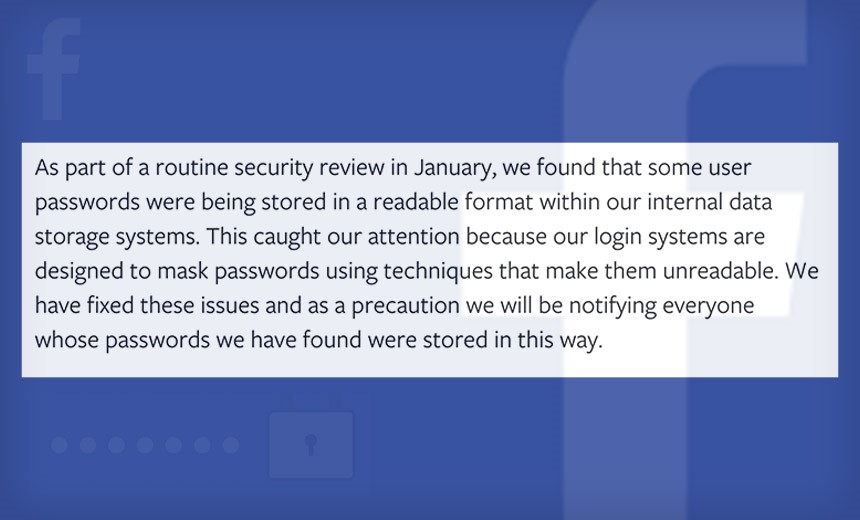 Report: Facebook Stored Millions of Passwords in Plaintext