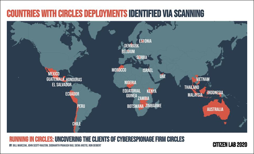Researchers: 25 Countries Use 'Circles' Spyware