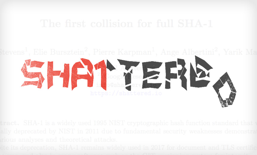 SHA-1 Has Fallen