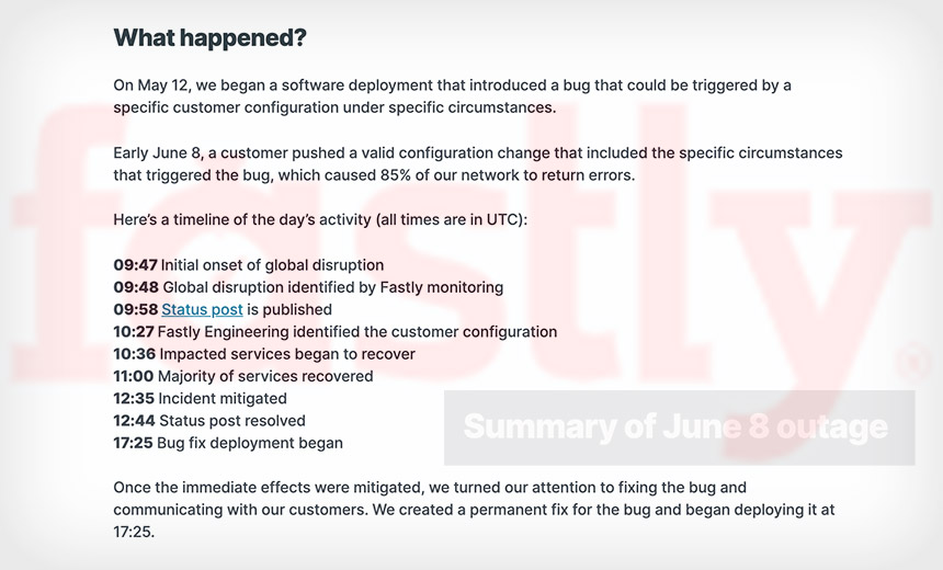 Not So Fastly: Global Outage Highlights Cloud Challenges