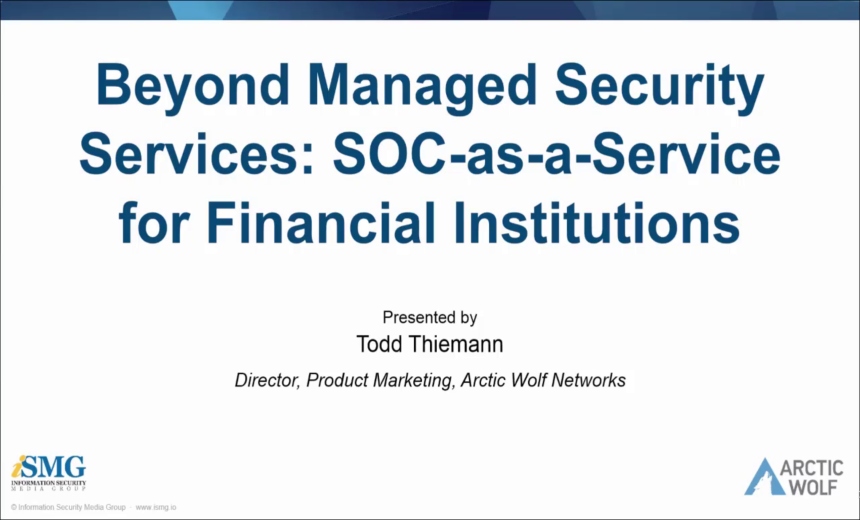 SOC-as-a-Service for Financial Institutions