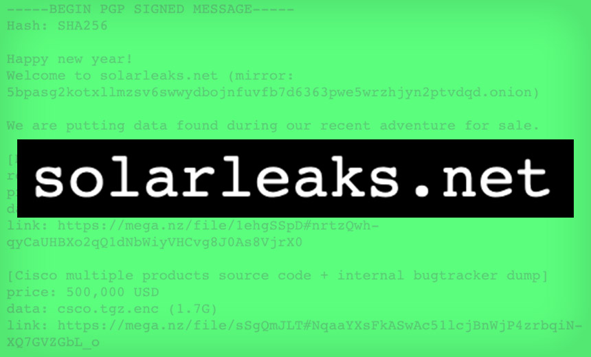 'SolarLeaks' Site Claims to Offer Attack Victims' Data