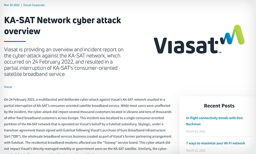 Viasat Traces Outage to Exploit of VPN Misconfiguration
