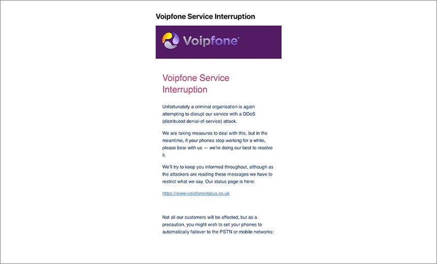 Voipfone DDoS Attacks Raise Specter of Protection Racket