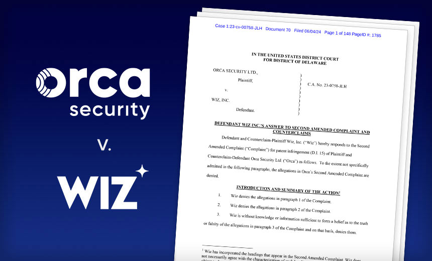 Wiz Counters Orca Security's Patent Infringement Allegations