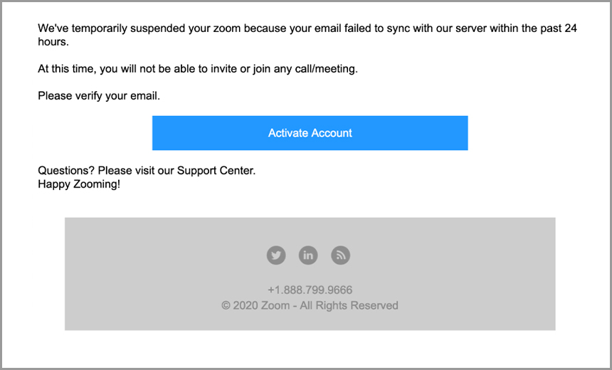 Zoom-Themed Phishing Campaign Targets Office 365 Credentials